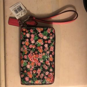 NWT Coach Floral Wallet